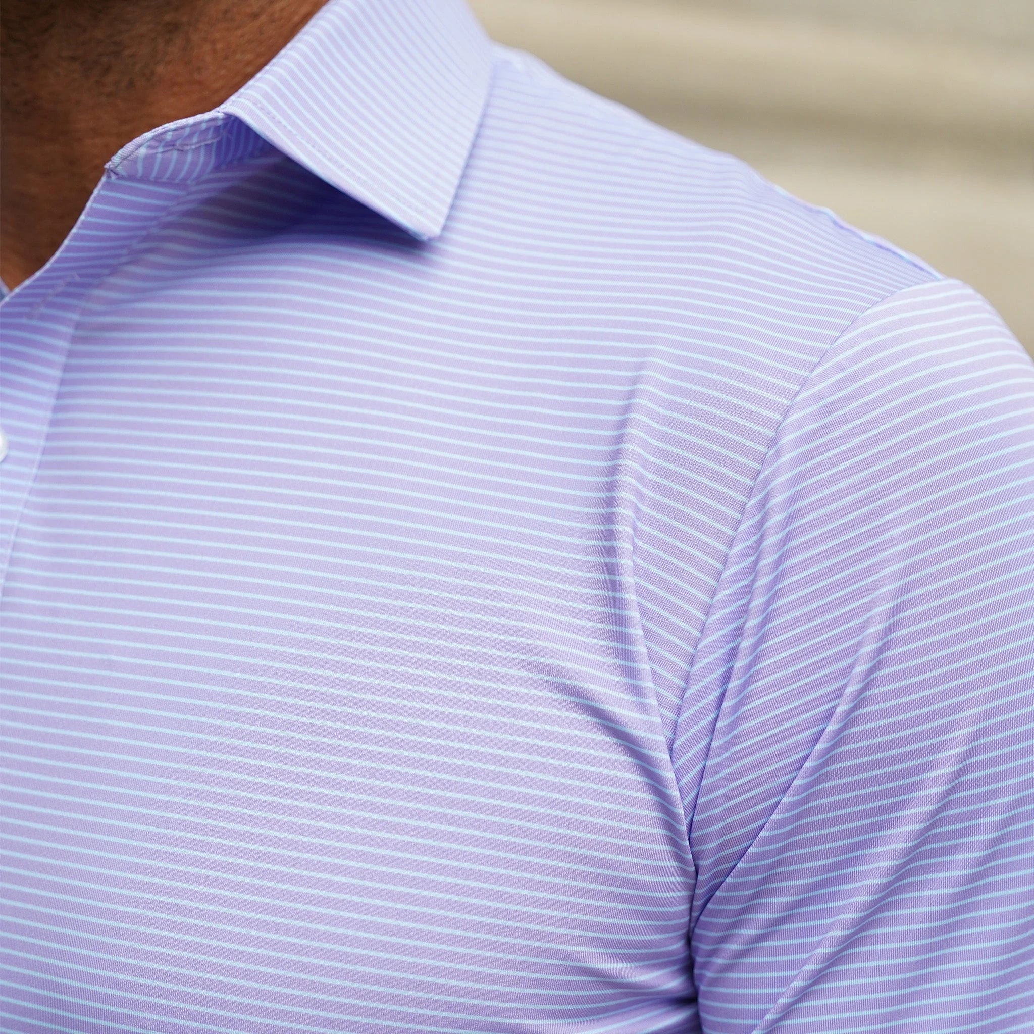 Brookline Lavender With Turquoise Stripe