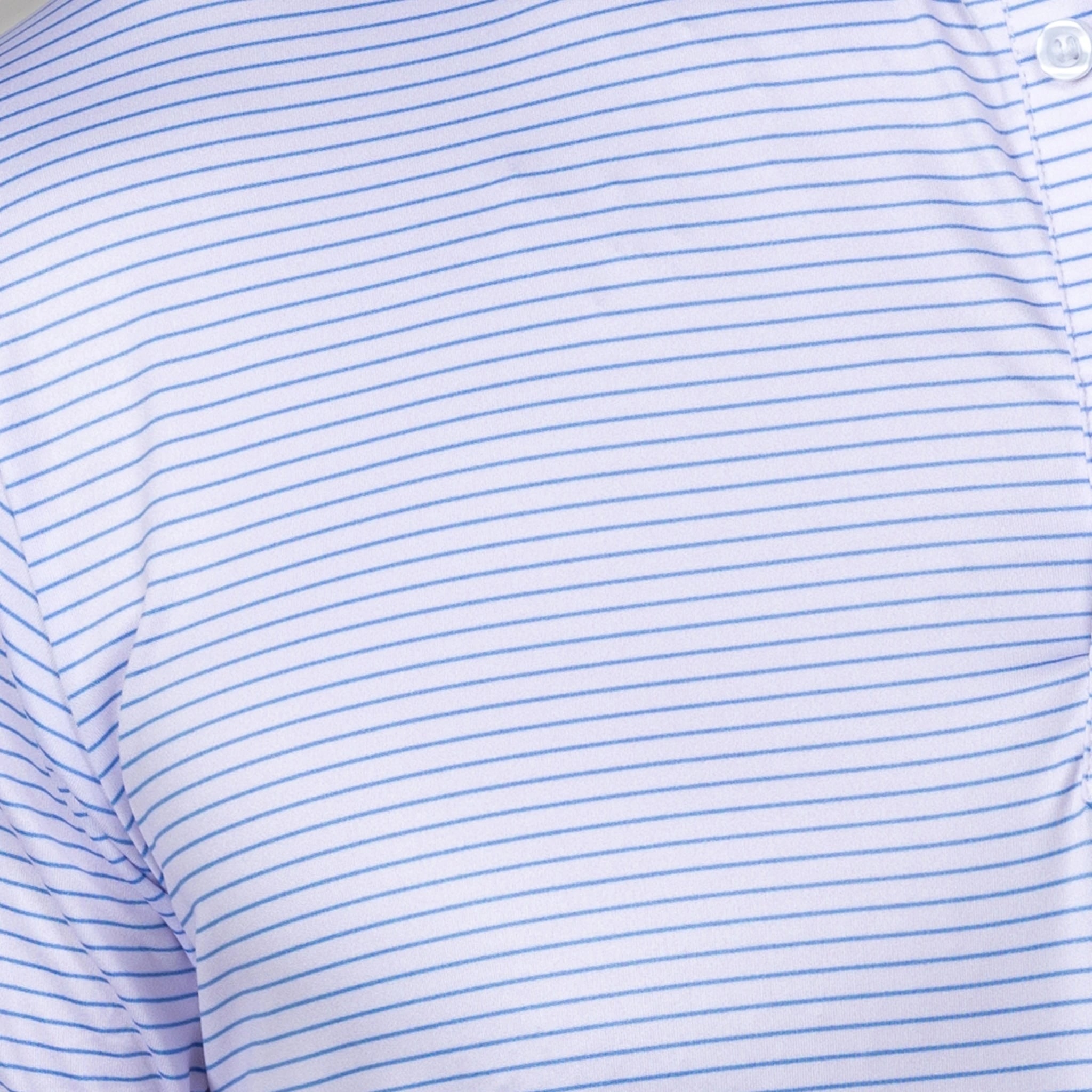 Camden White with Blue Stripe